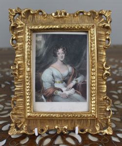 EARLY 19TH CENTURY COLOURED MEZZOTINT LADY CARRINGTON AFTER SIR THOMAS LAWRENCE