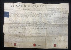 GEORGE III VELLUM INDENTURE EVESHAM WORCESTERSHIRE 1782