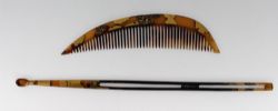 JAPANESE KUSHI KOGAI HAIR ORNAMENT SET C1870