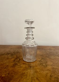 QUALITY ANTIQUE VICTORIAN GLASS DECANTER