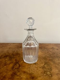 QUALITY ANTIQUE VICTORIAN GLASS DECANTER