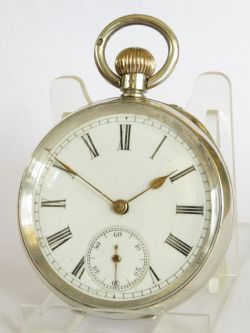 ANTIQUE SILVER POCKET WATCH ETTE MISCHKE