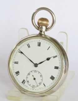 ANTIQUE SILVER TAVANNES POCKET WATCH 1903