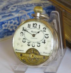 ANTIQUE HEBDOMAS PATENT 8DAY POCKET WATCH