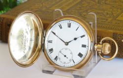 ANTIQUE URANIA FULL HUNTER POCKET WATCH