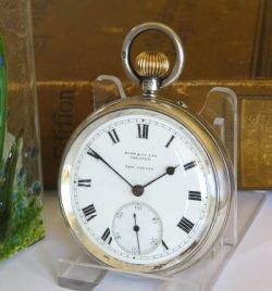 ANTIQUE THE COUNTY ENGLISH SILVER POCKET WATCH