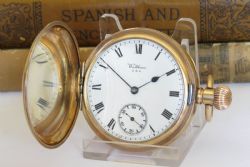 ANTIQUE WALTHAM FULL HUNTER POCKET WATCH 1915