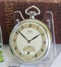 1930S ART DECO TISSOT POCKET WATCH