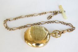ANTIQUE ELGIN FULL HUNTER FOB WATCH 1917
