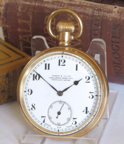 1920S MINERVA STEM WINDING POCKET WATCH