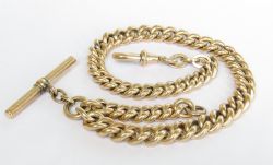 QUALITY ANTIQUE ROLLED GOLD WATCH ALBERT CHAIN