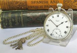 ANTIQUE LIMIT REVUE POCKET WATCH AND CHAIN