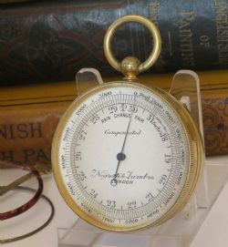 ANTIQUE NEGRETTI ZAMBRA POCKET BAROMETER
