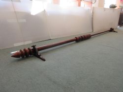 QUALITY 10' MAHOGANY CURTAIN POLE