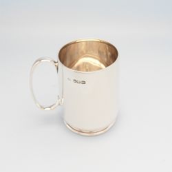 SILVER CHRISTENING MUG HALLMARKED SHEFFIELD 1904 LEE WIGFULL
